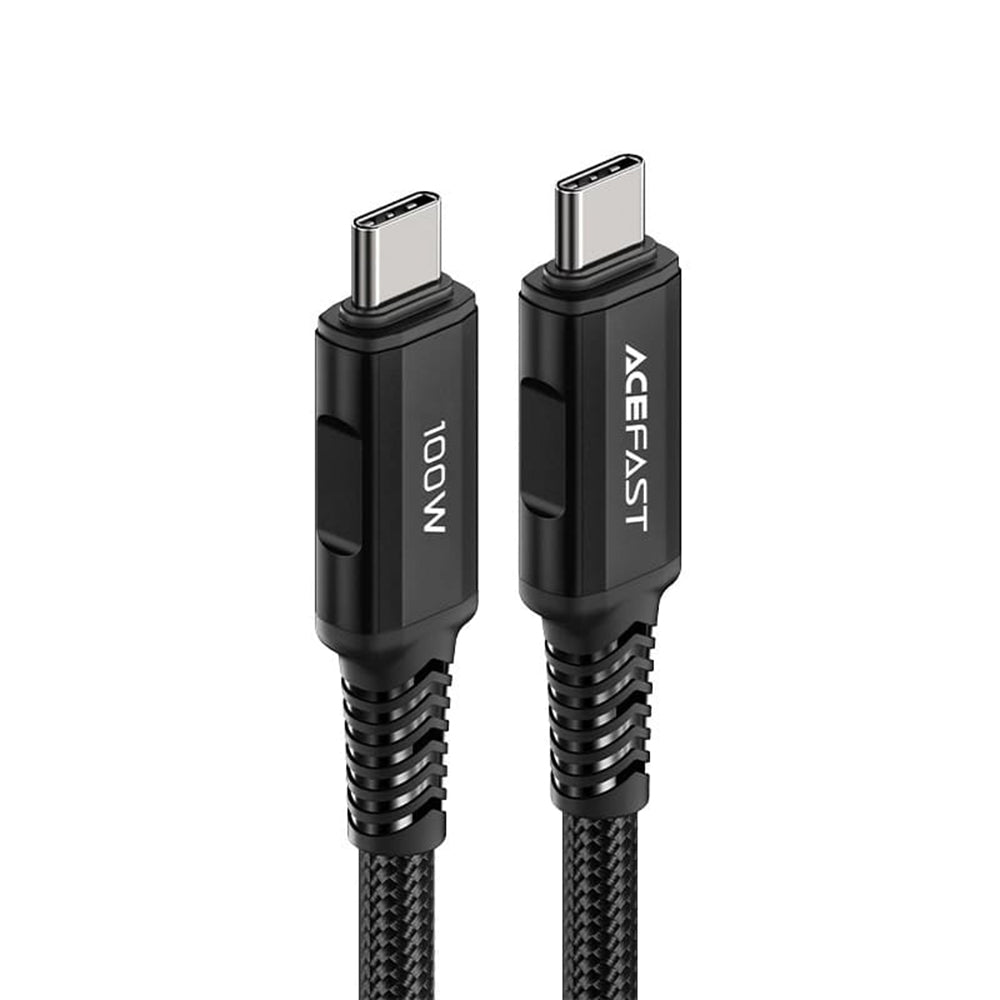 Dátový a nabíjací kábel USB-C - USB-C Acefast C4-03, 100W, 2m, čierny