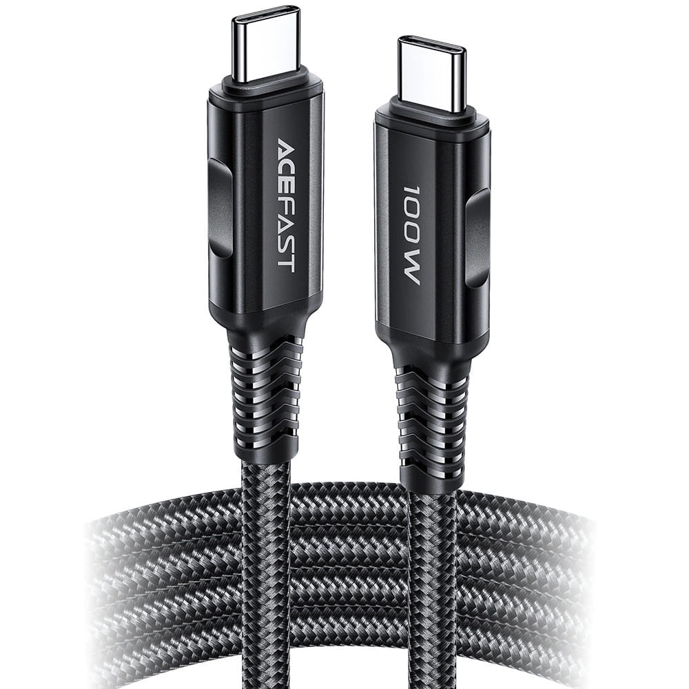 Dátový a nabíjací kábel USB-C - USB-C Acefast C4-03, 100W, 2m, čierny