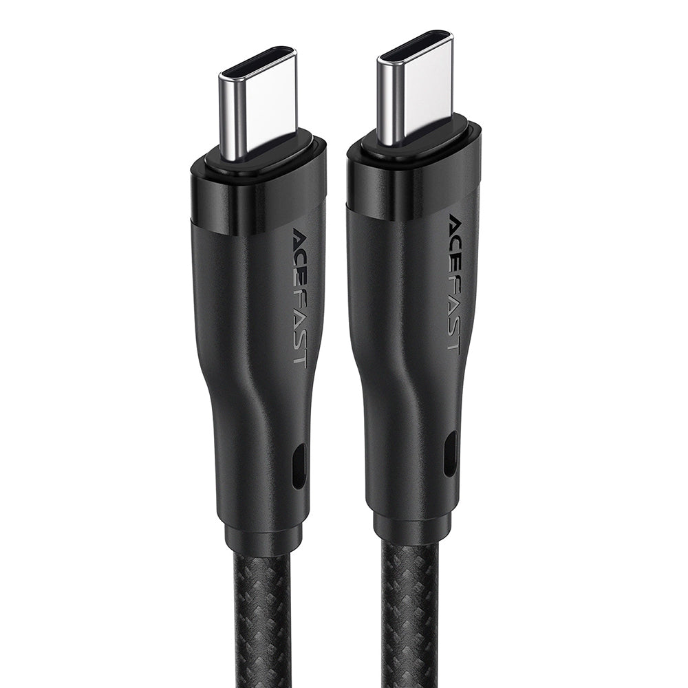 Dátový a nabíjací kábel USB-C - USB-C Acefast C8-03, 60W, 1.2m, čierny