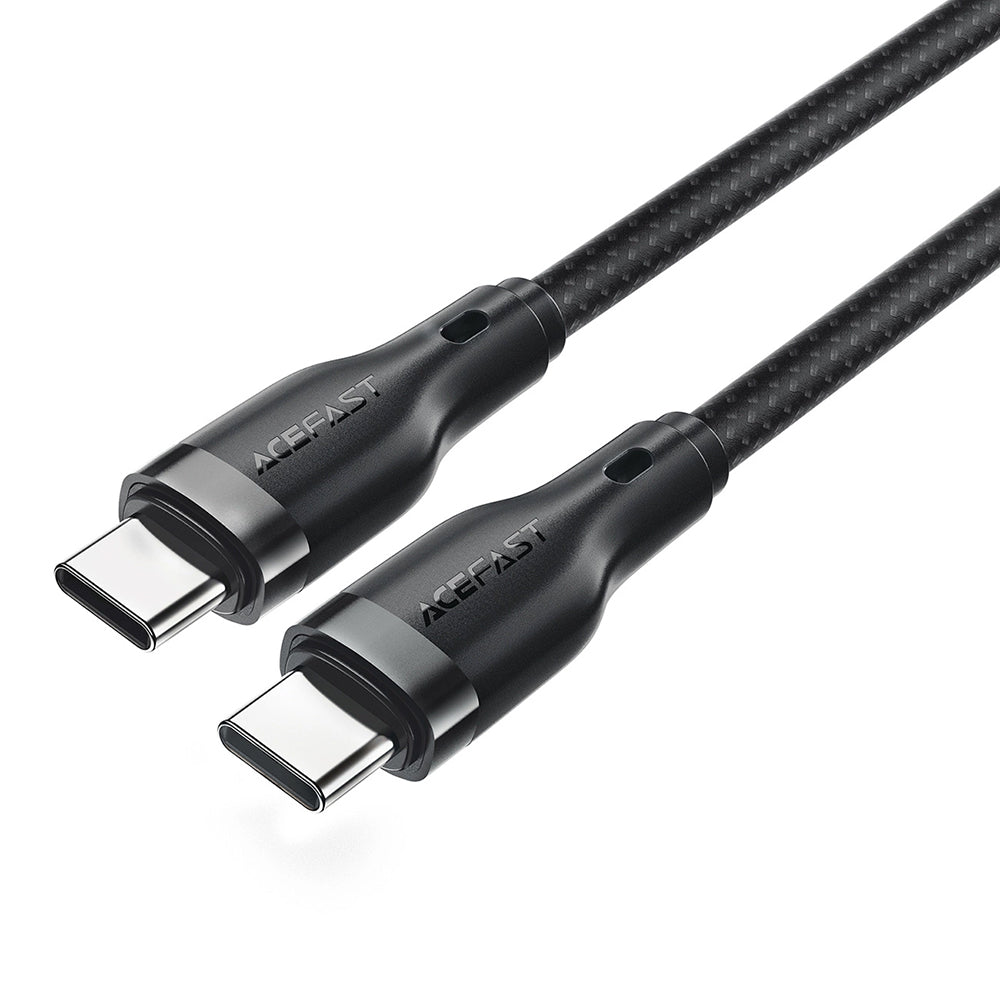Dátový a nabíjací kábel USB-C - USB-C Acefast C8-03, 60W, 1.2m, čierny