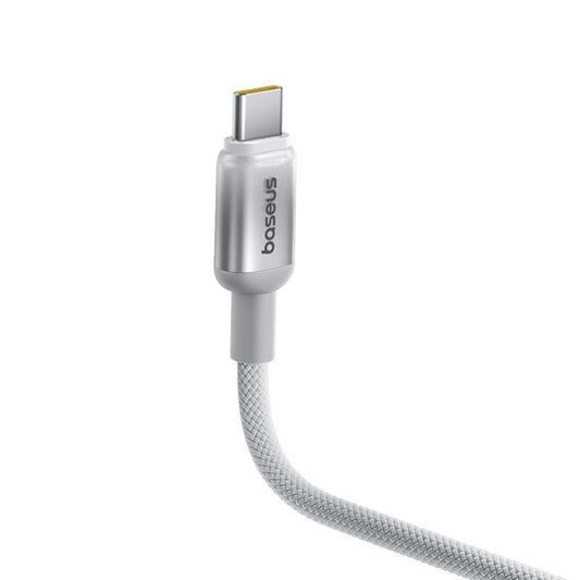 Dátový a nabíjací kábel USB-C - USB-C Baseus Discolor, 100W, 1m, Strieborný E0420701