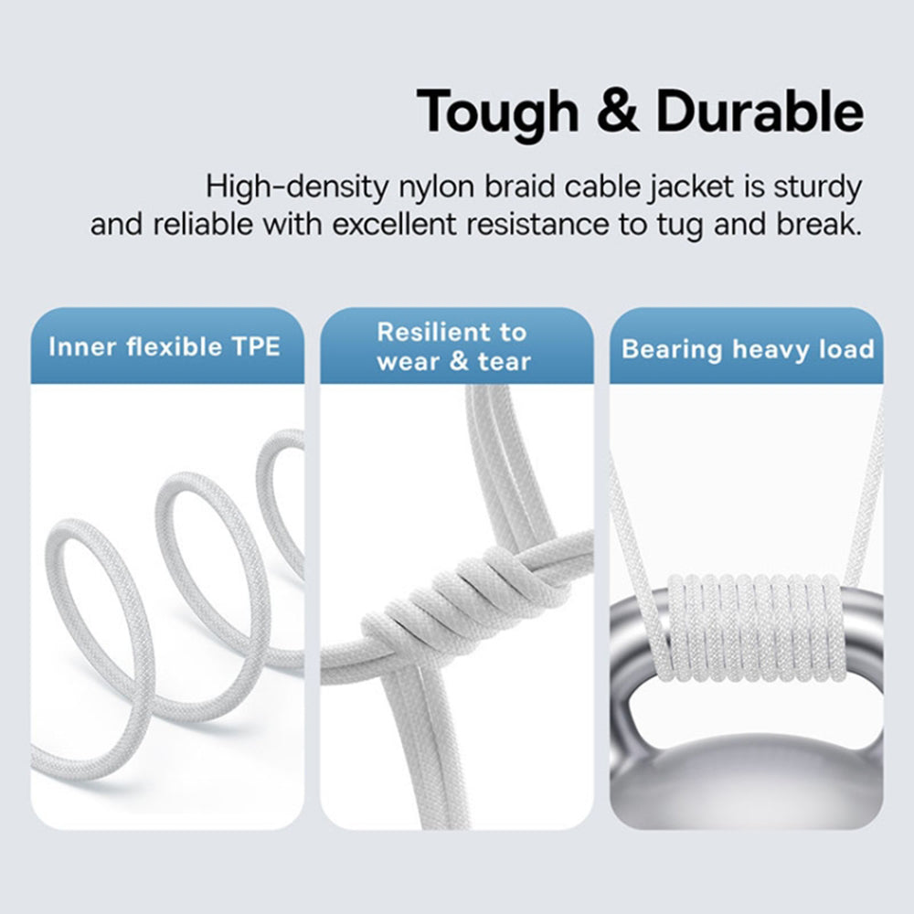 USB-C Data and Charging Cable - USB-C Baseus Gem, 100W, 1m, White P10373000211-00