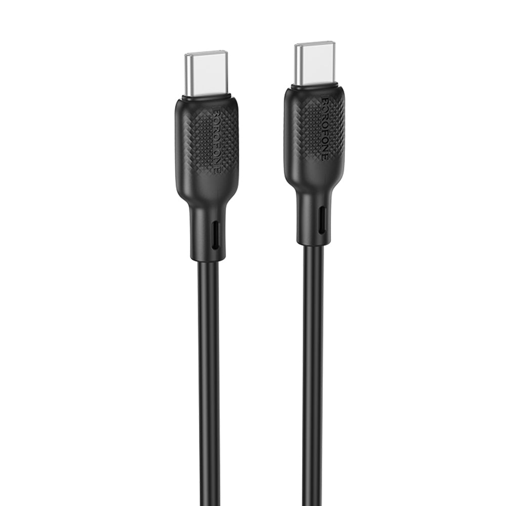Dátový a nabíjací kábel USB-C - USB-C Borofone BX113 Lenny, 60W, 2m, čierny
