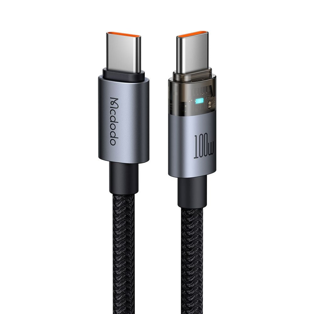 Dátový a nabíjací kábel USB-C - USB-C McDodo CA-5580, 100W, 1.2m, čierny