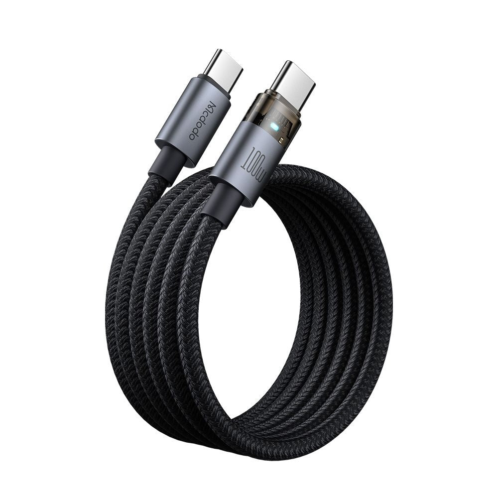 Dátový a nabíjací kábel USB-C - USB-C McDodo CA-5580, 100W, 1.2m, čierny