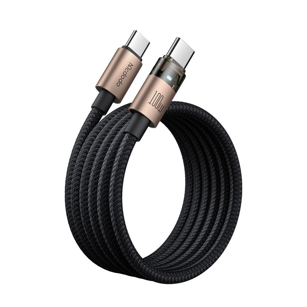 Dátový a nabíjací kábel USB-C - USB-C McDodo CA-5581, 100W, 1.2m, Zlatý