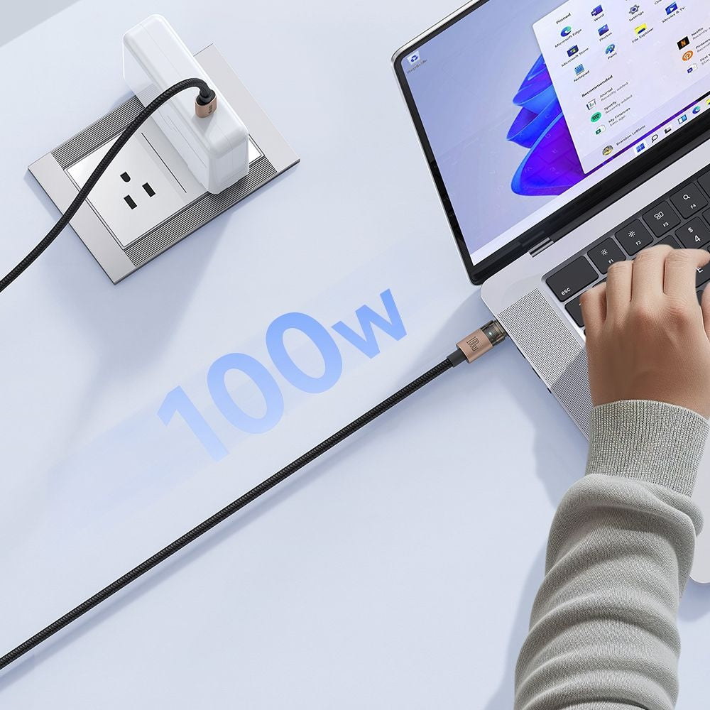 Dátový a nabíjací kábel USB-C - USB-C McDodo CA-5581, 100W, 1.2m, Zlatý