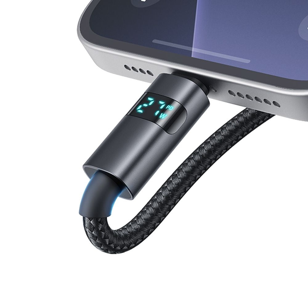 Dátový a nabíjací kábel USB-C - USB-C McDodo CA-5610 Display, 100W, 1.2m, čierny