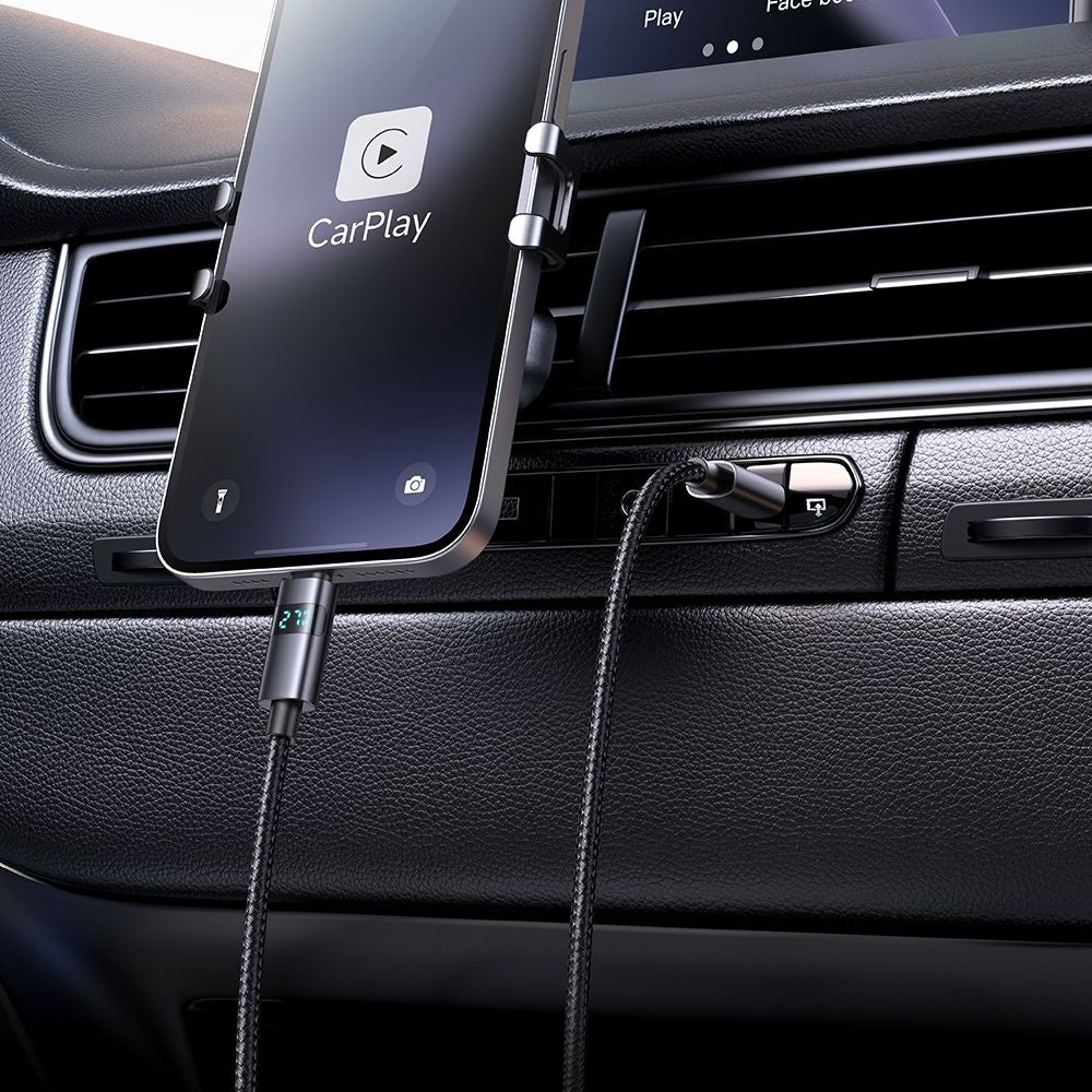 Dátový a nabíjací kábel USB-C - USB-C McDodo CA-5610 Display, 100W, 1.2m, čierny