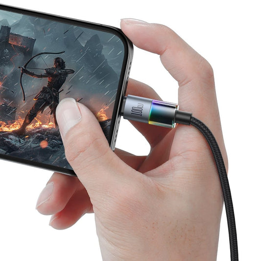 Dátový a nabíjací kábel USB-C - USB-C McDodo CA-8200 Colorful, 100W, 1.2m, Čierny