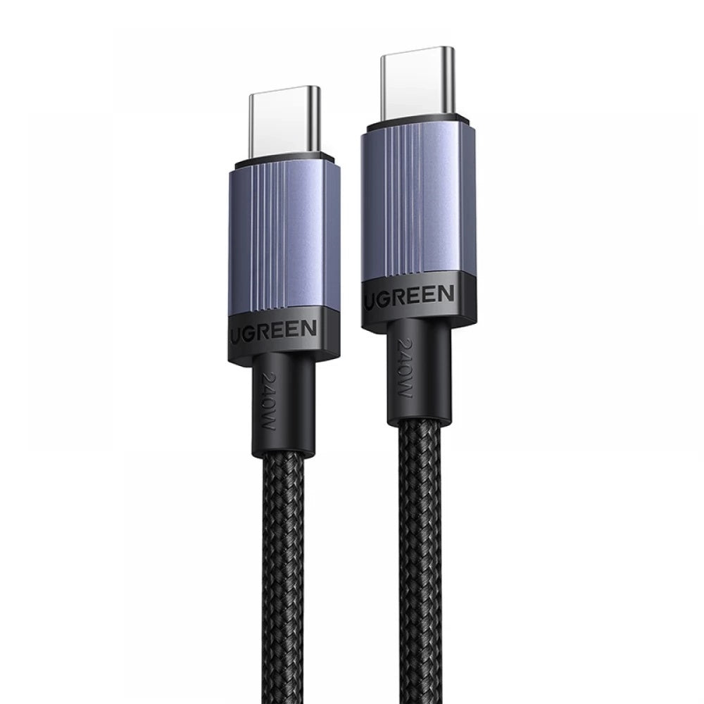 Dátový a nabíjací kábel USB-C - USB-C UGREEN L532, 240W, 0.5m, Sivý