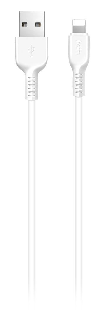 Dátový a nabíjací kábel USB-A - Lightning HOCO Flash X20, 18W, 1m, Biela