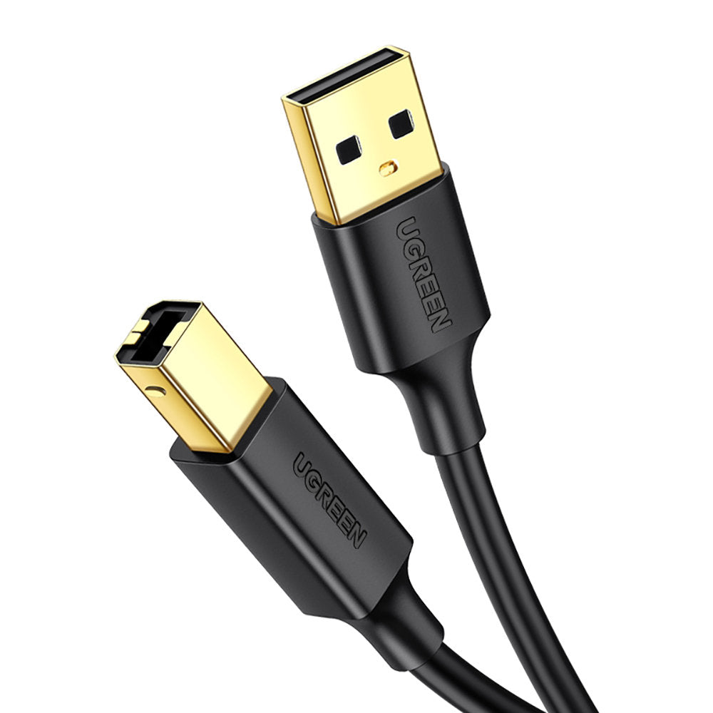 Tlačový kábel UGREEN US135, USB-A - USB-B, 1 m, čierny