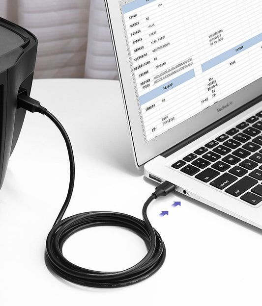 Tlačiarenský kábel UGREEN US135, USB-A - USB-B, 1.5m, Čierny