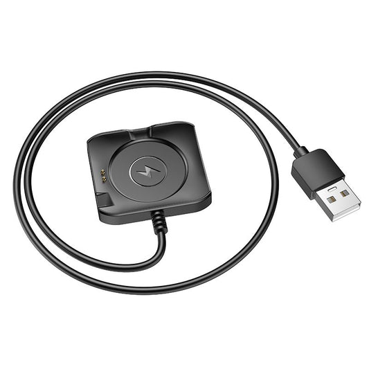 Nabíjací kábel pre Smartwatch HOCO Y28, USB-A, Čierny