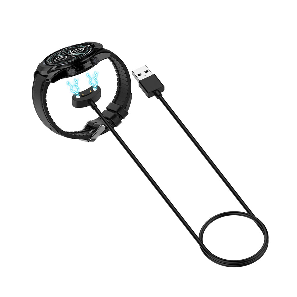 Kábel na nabíjanie Techsuit TCW1 pre Mobvoi Watch Series, USB-A, čierny