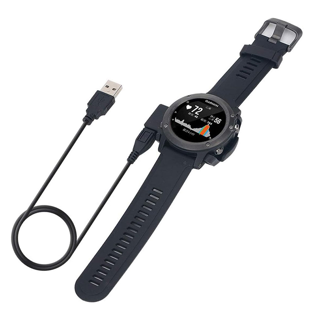 Nabíjací kábel Techsuit TGC5 pre Garmin Fenix 3 Sapphire / 3 HR / 3, USB-A, Čierny
