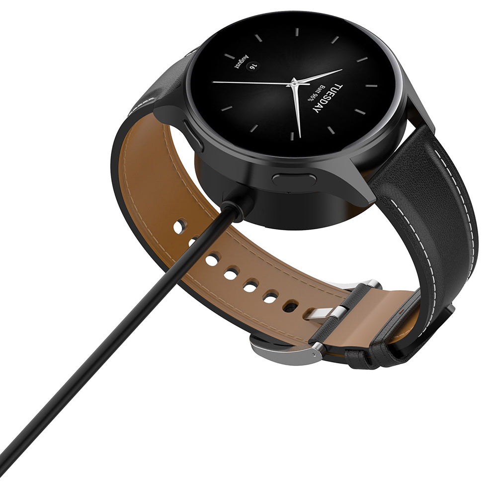 Nabíjací kábel Techsuit TXC5 pre Xiaomi Watch H1 / Watch 2 Pro / Watch S2, USB-A, čierny