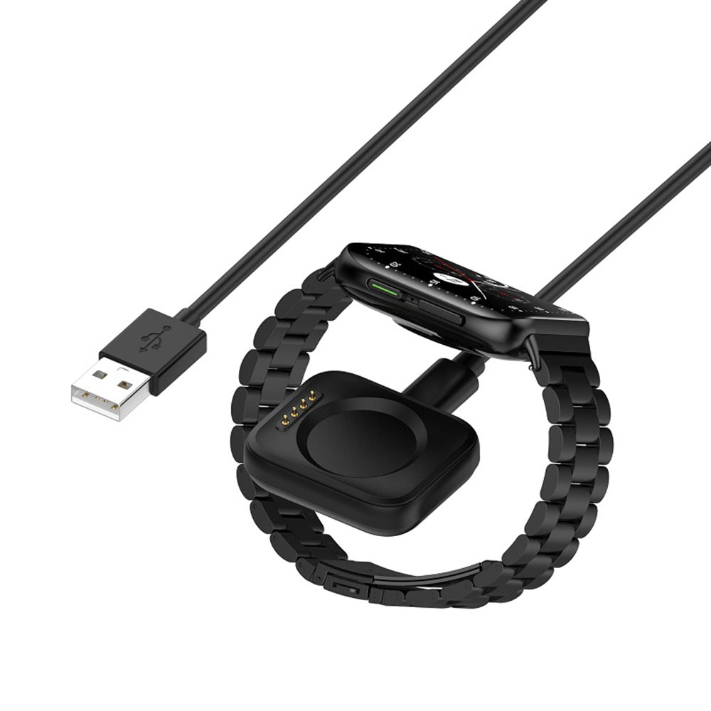 Nabíjací kábel Techsuit TXC8 pre Oppo Watch / OnePlus Watch Series, USB-A, čierny