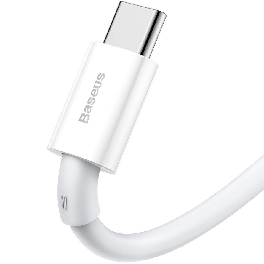Dátový a nabíjací kábel USB-A - USB-C Baseus Superior Series, 66 W, 1 m, biely CATYS-02