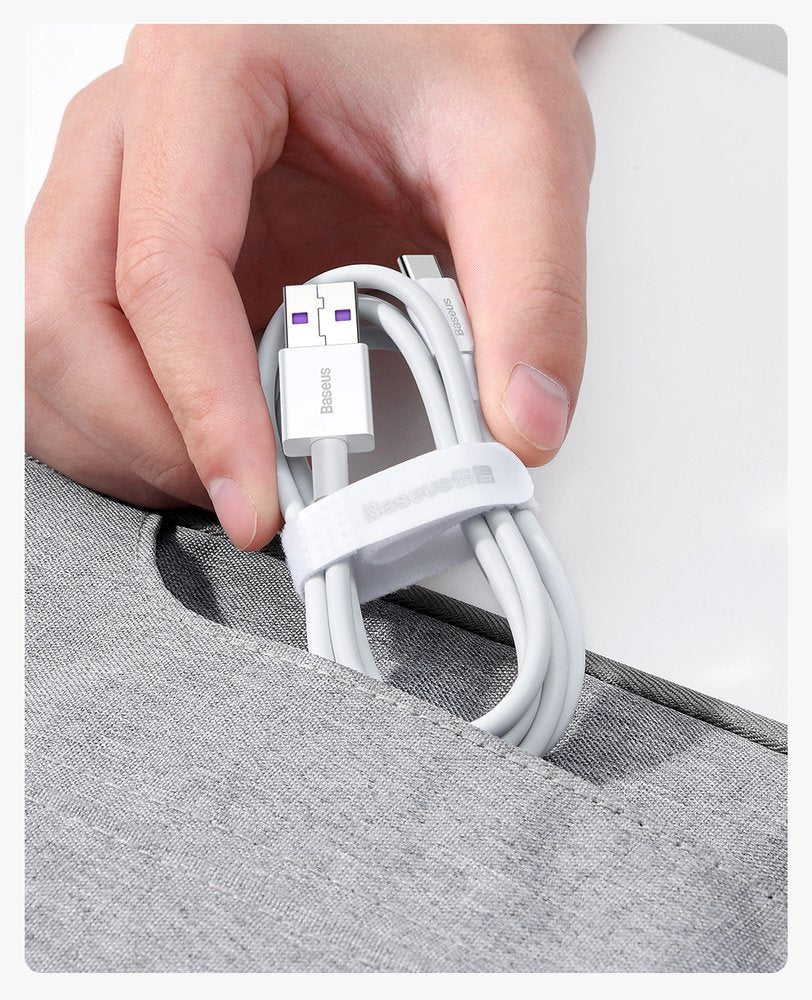 Dátový a nabíjací kábel USB-A - USB-C Baseus Superior Series, 66 W, 1 m, biely CATYS-02