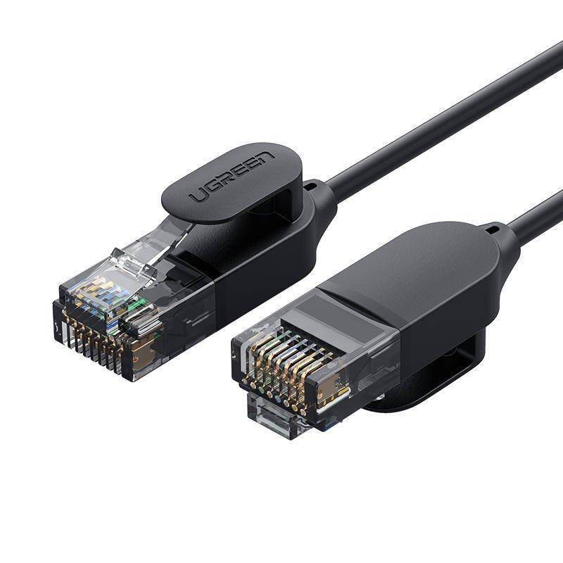 Sieťový kábel UGREEN NW122, UTP, Cat6A, 10 m, čierny