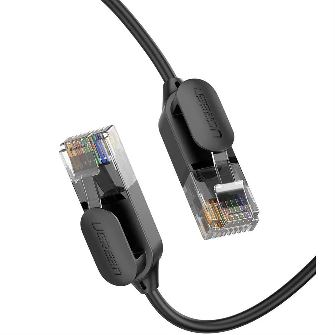 Sieťový kábel UGREEN NW122, UTP, Cat6A, 10 m, čierny