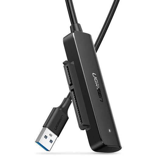 Kábel UGREEN CM321, USB-A 3.0 - SATA 2,5 palca, 0,5 m, čierny