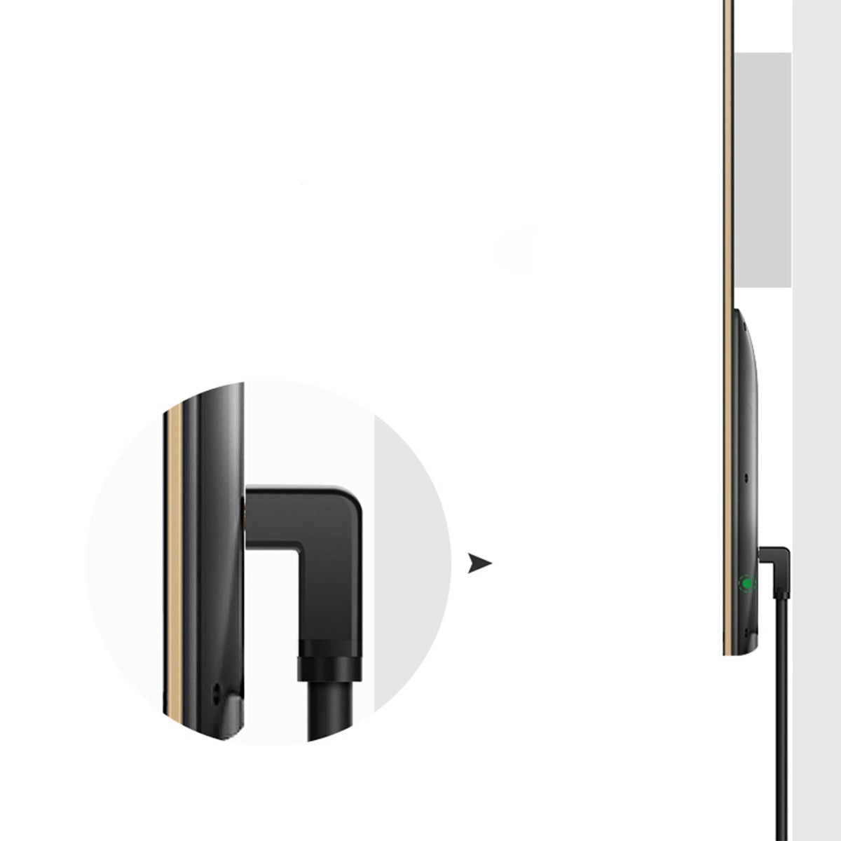 Video kábel UGREEN uhlový, HDMI - HDMI, 4K, 1 m, čierny