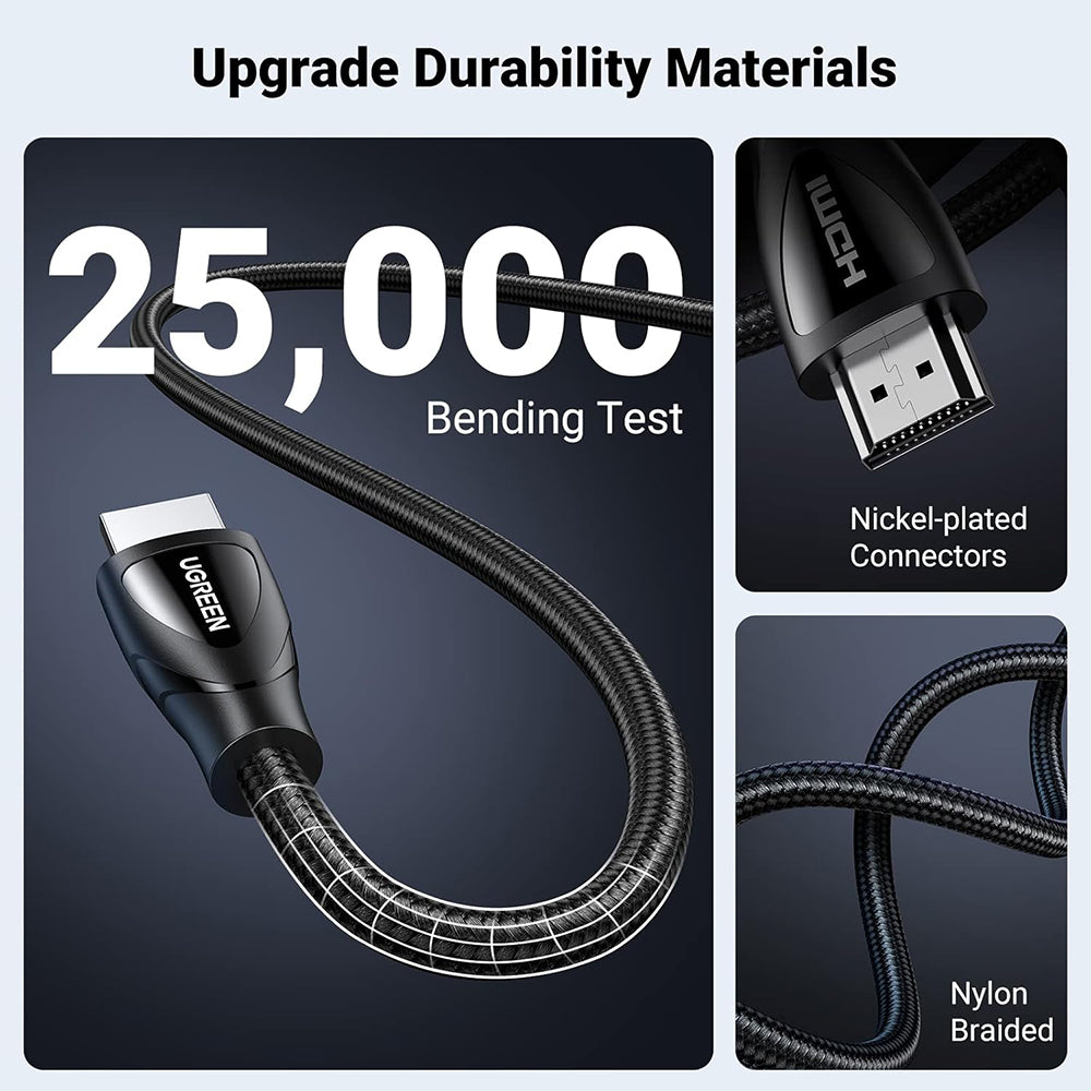 Video kábel Ugreen HD140 (80405), HDMI - HDMI, 8K, 5m, čierny