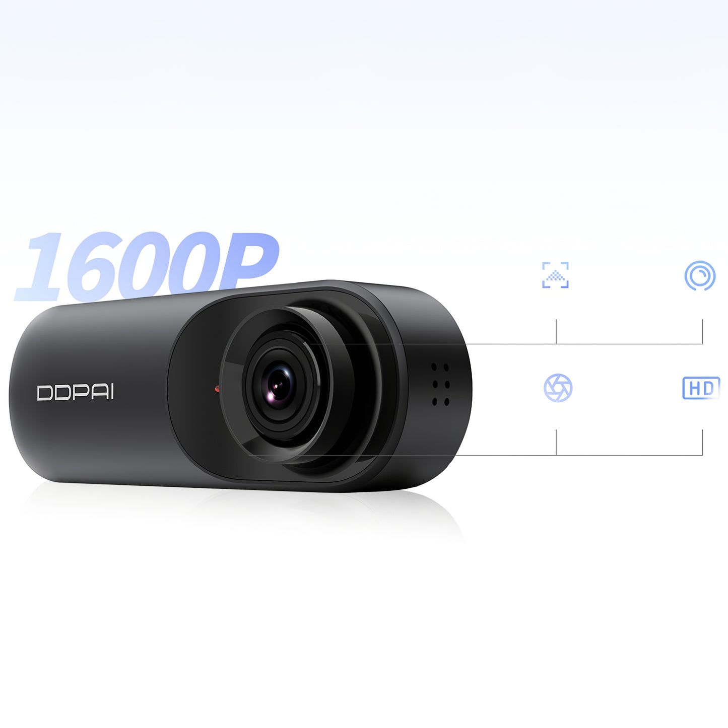 DDPAI mola N3 Pro Front and Rear Car Camera, 1600P, Wi-Fi
