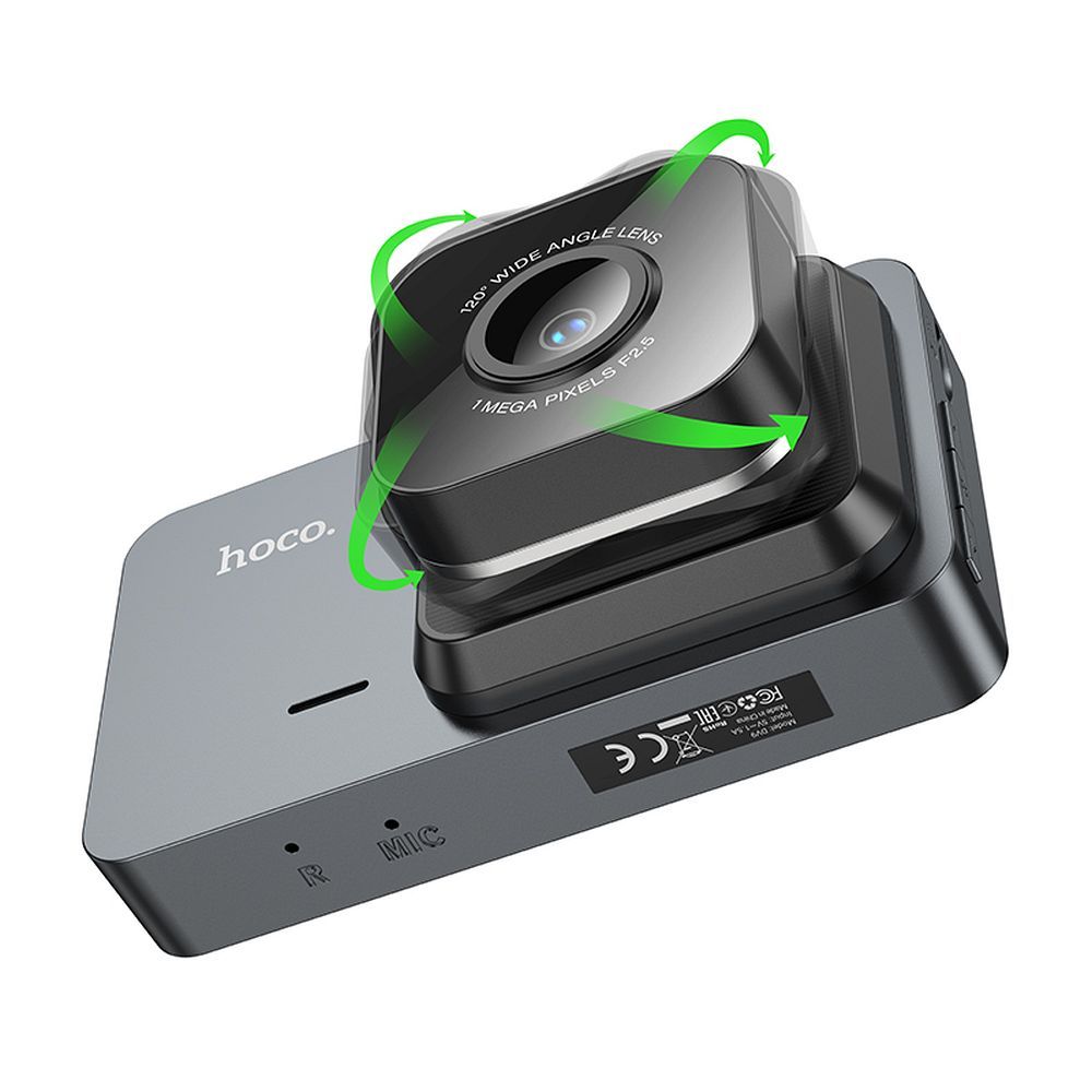 HOCO Car Camera, 1280P, 3-inch Display