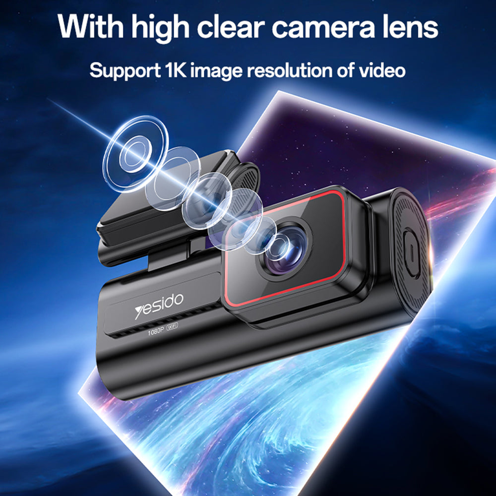 Auto kamera Yesido KM21, 1080P, Wi-Fi, Displej 1.47 palca
