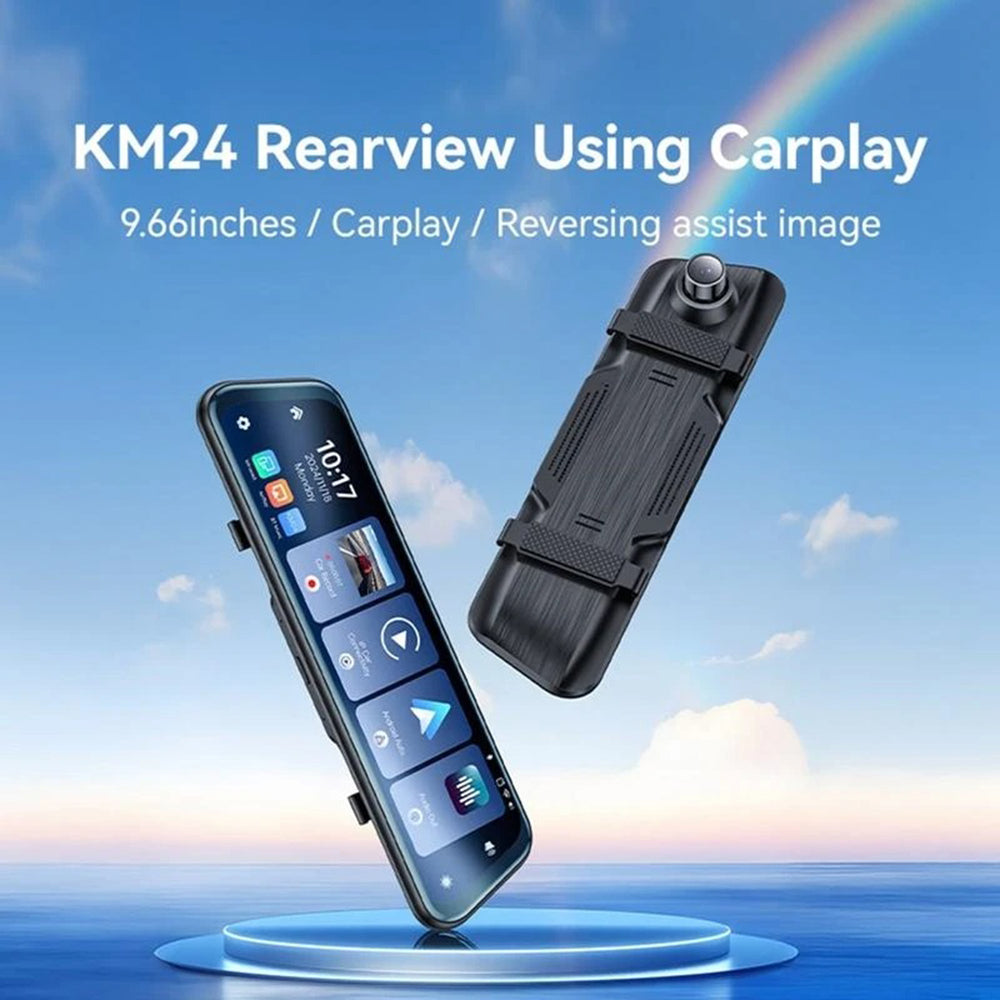Auto kamera Yesido KM24 s Carplay / Android Auto, 4K, Displej 9.66 palca