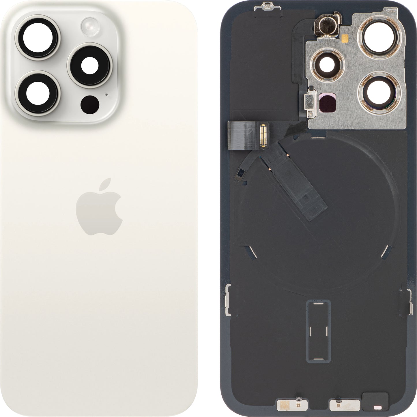 Kryt batérie Apple iPhone 15 Pro, biely (White Titanium), Swap Premium