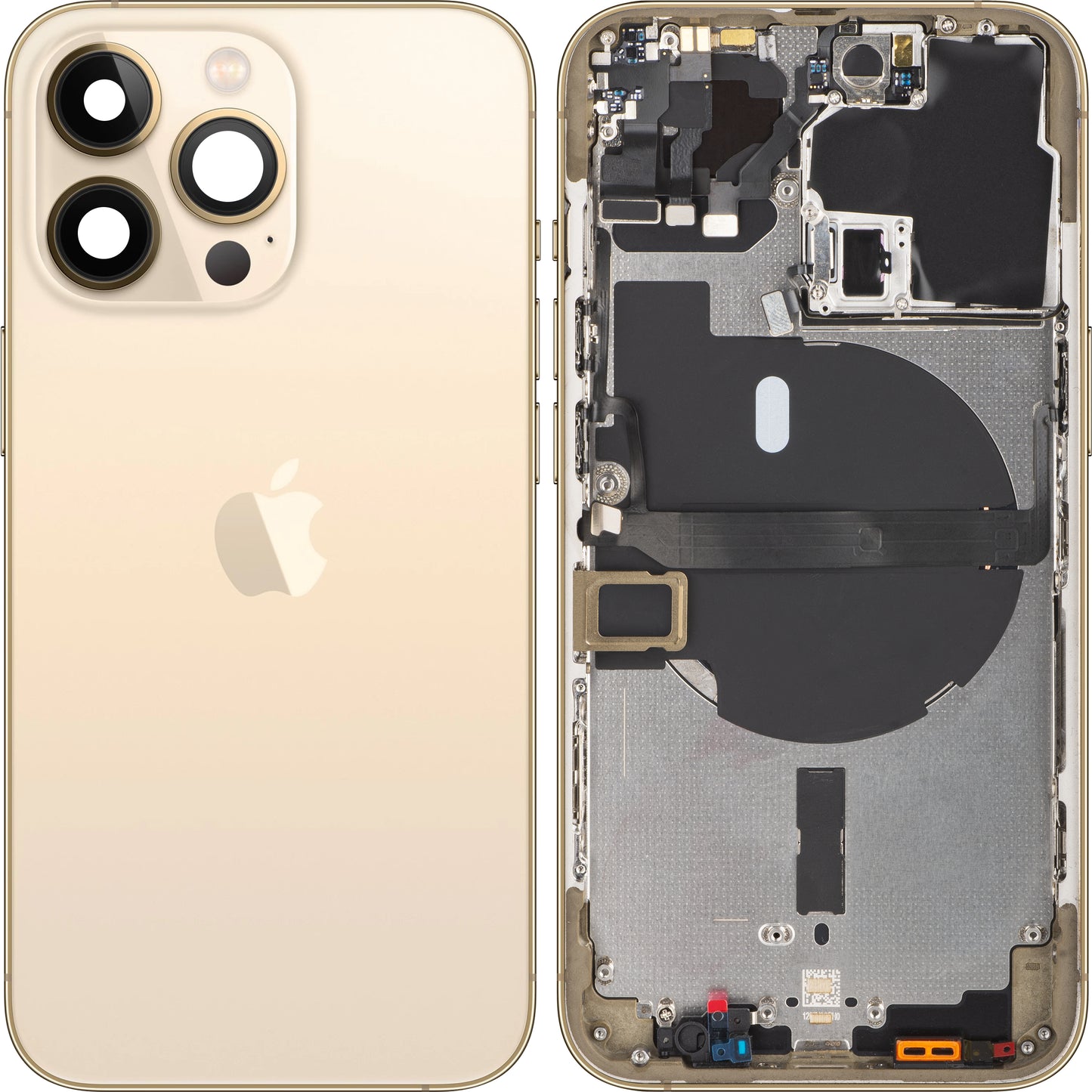 Kryt batérie pre Apple iPhone 13 Pro, s polovičným puzdrom, zlatý, výmenný