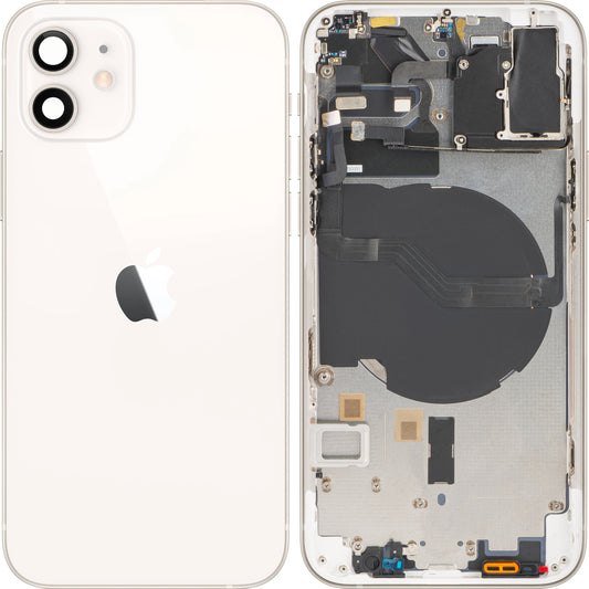 Kryt batérie pre Apple iPhone 12, so stredovým puzdrom, biely, vymeniteľný