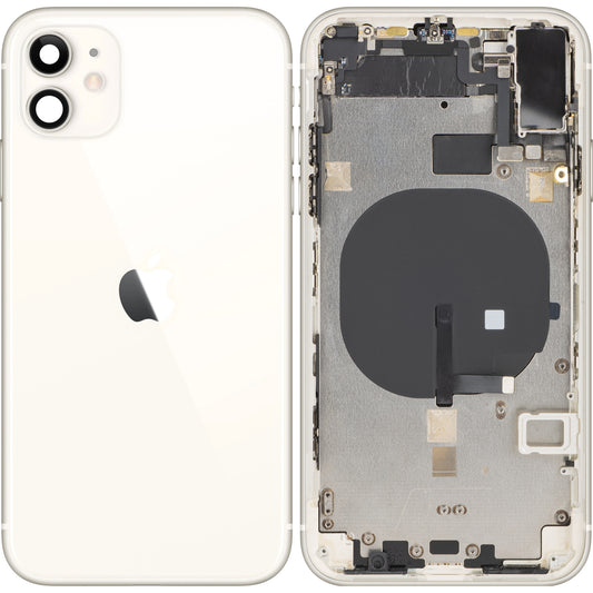 Kryt batérie pre Apple iPhone 11, so stredovým puzdrom, biely, vymeniteľný