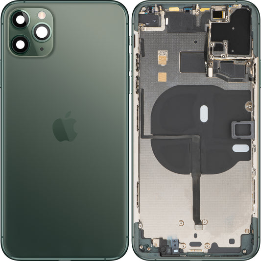 Kryt batérie pre Apple iPhone 11 Pro Max, s polovičným puzdrom, polnočne zelený, Swap