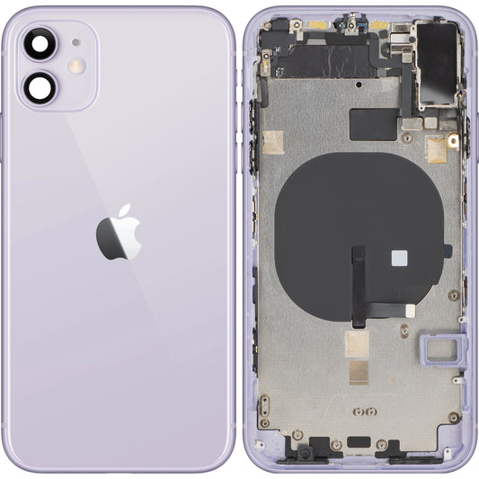Kryt batérie pre Apple iPhone 11, s polovičným puzdrom, fialový, Swap