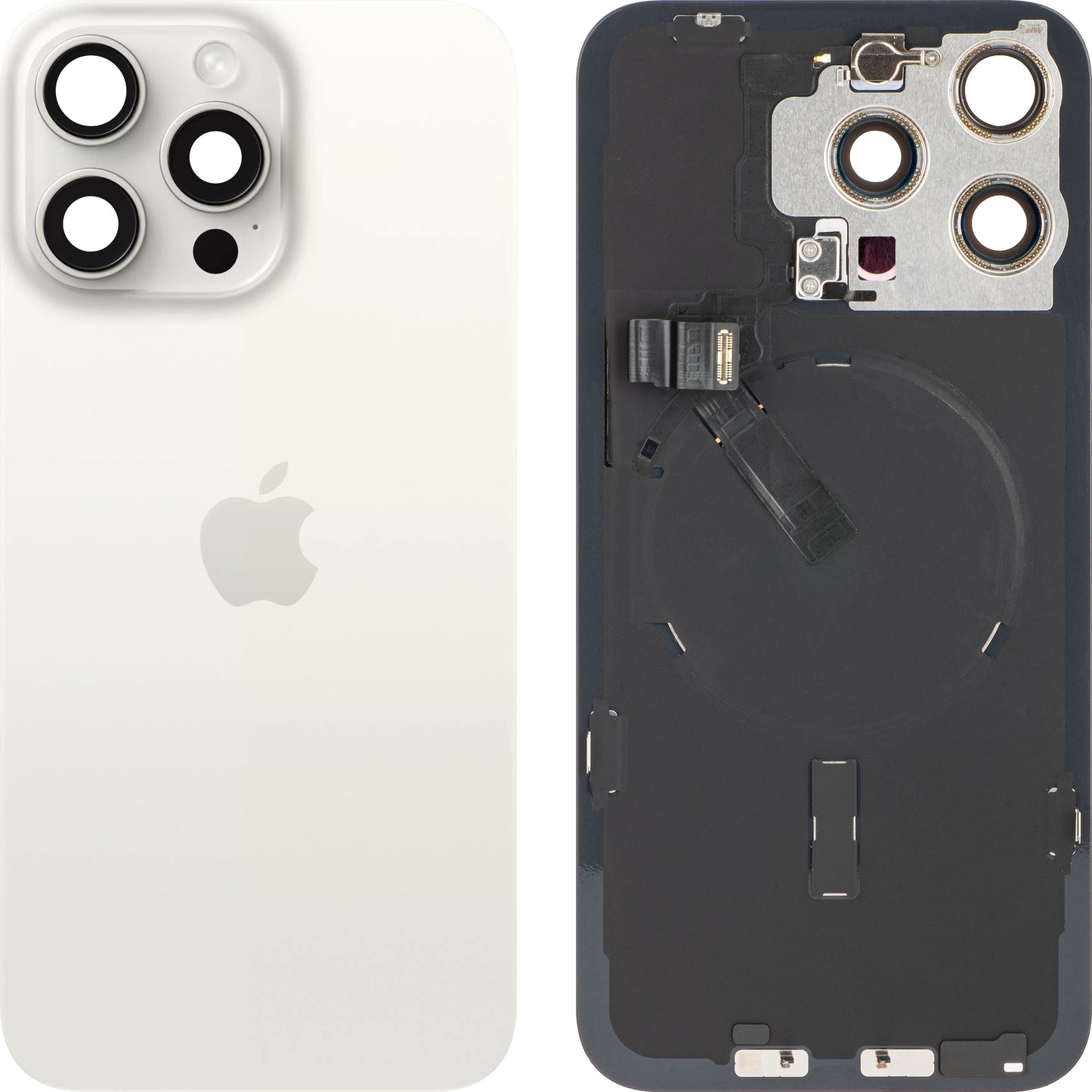 Kryt batérie Apple iPhone 15 Pro Max, Biela (White Titanium), Swap