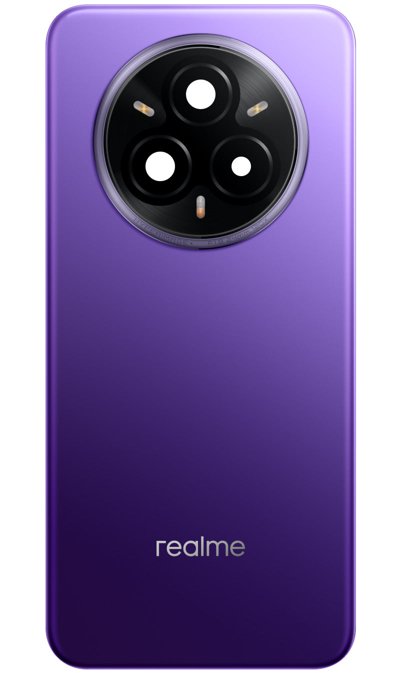 Kryt batérie Realme 14 Pro+, Fialový (Bikaner Purple), Servisný balíček 621033000453