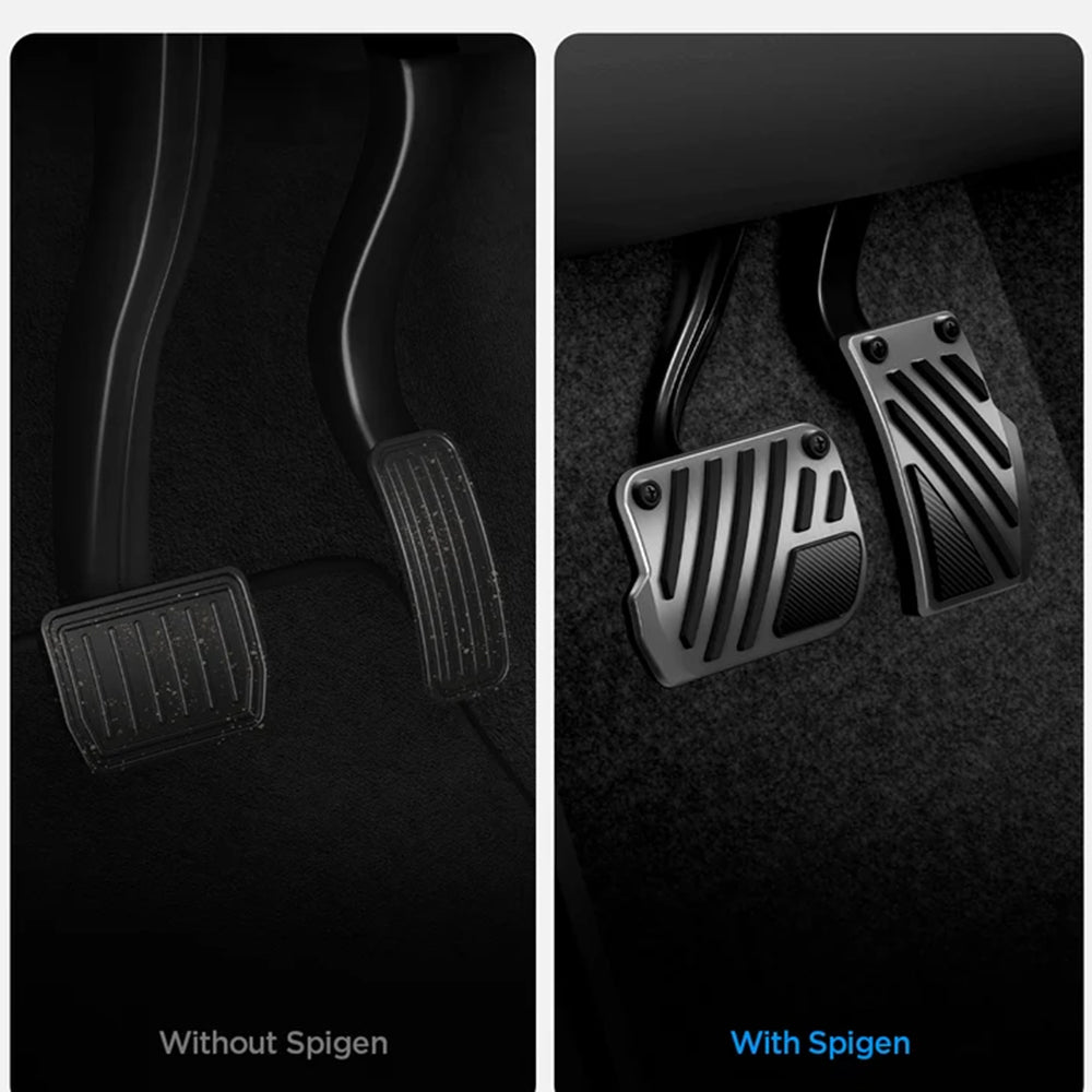 Kryty pedálov auta Spigen Line Design TO200P pre Tesla Y / 3 ACP11627