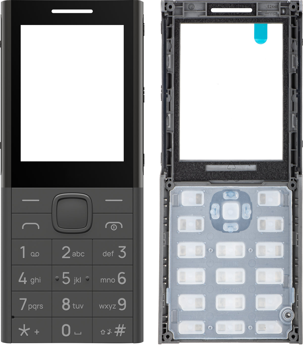 Front Case HMD 150 Music, Gray, Service Pack SP20Z01Z2030Y