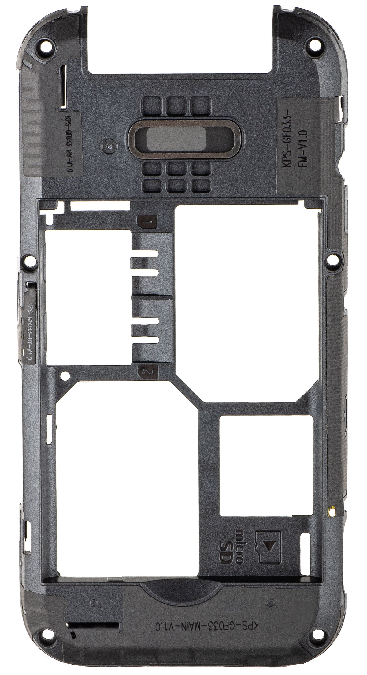 Middle Case HMD 2660 Flip, Black, Service Pack 5002000470SH0