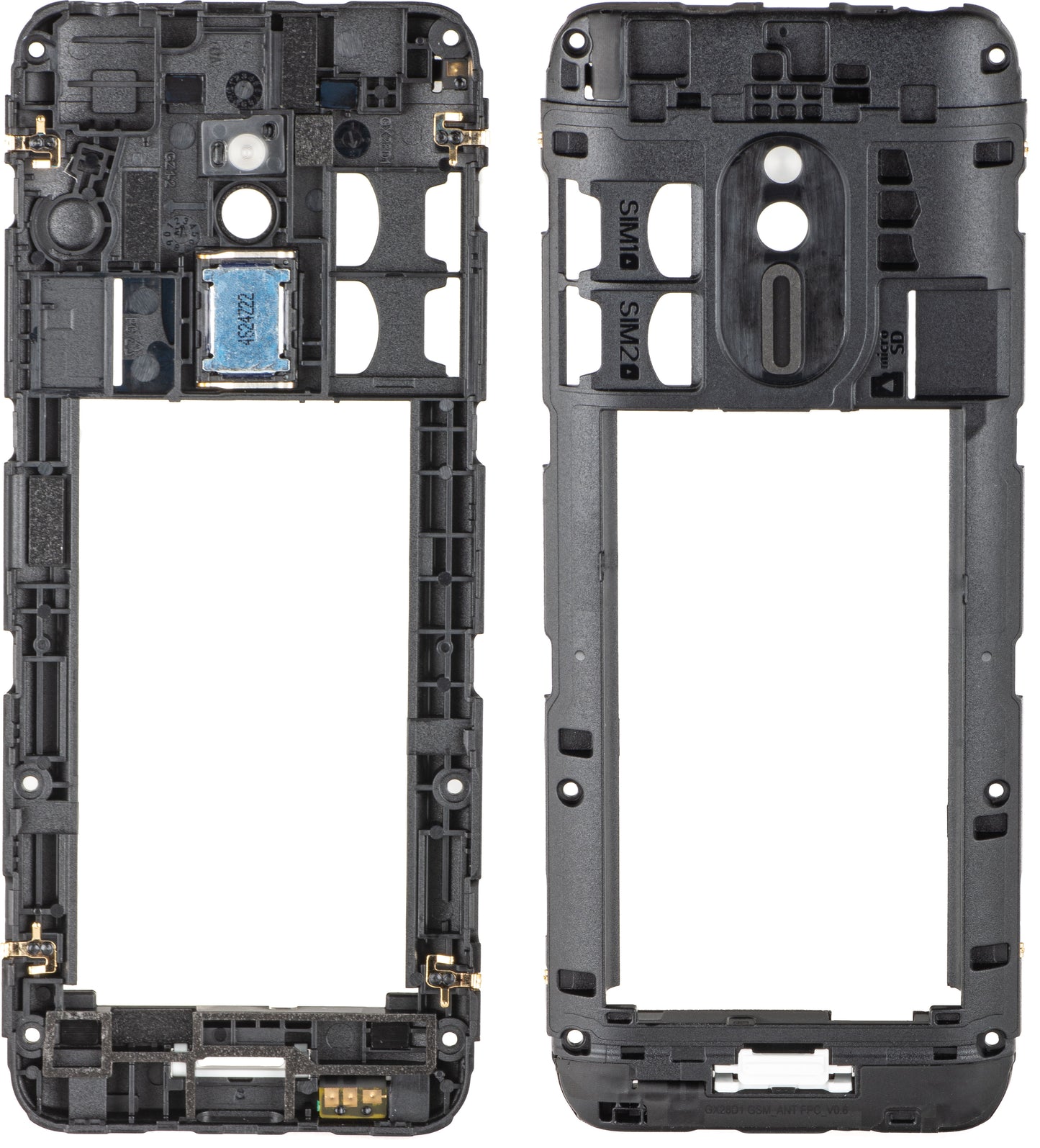 Stredný kryt Nokia 230 (2024), čierny, servisný balík 286931228