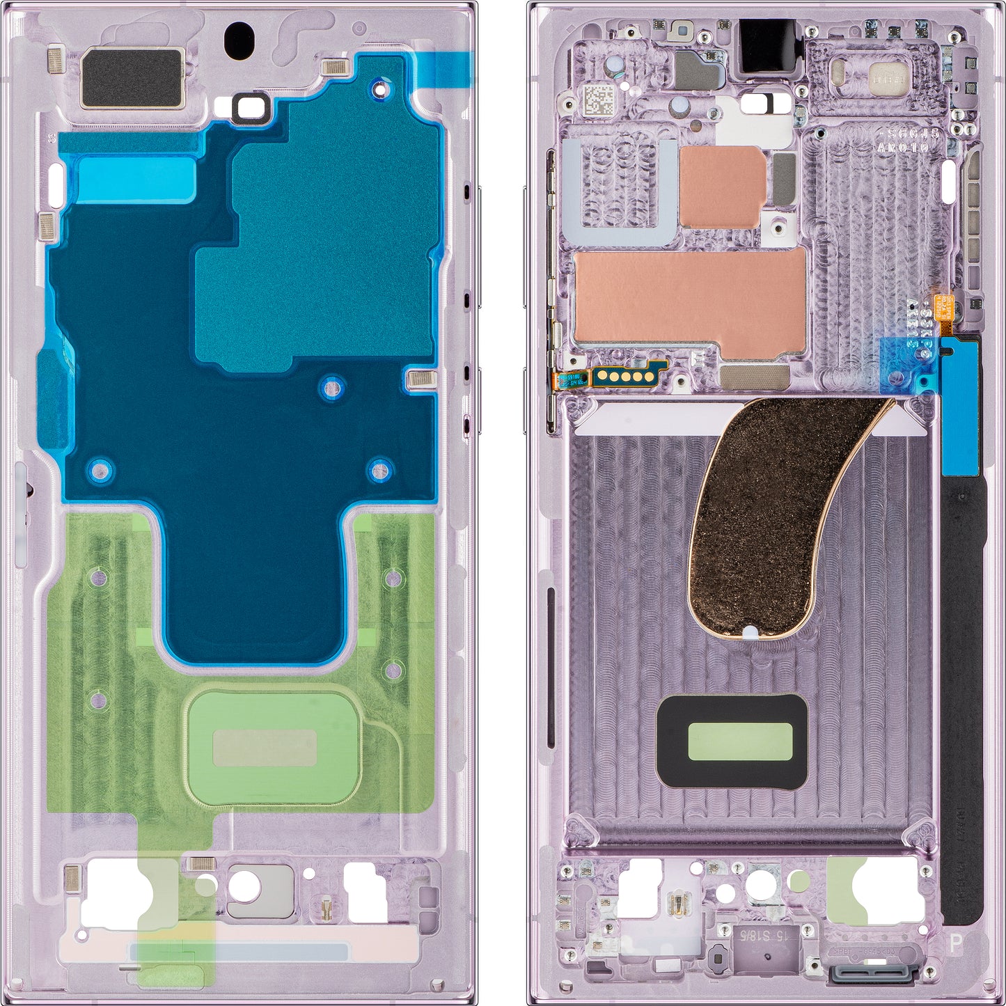 Mijloc Case Samsung Galaxy S23 Ultra S918, Violet (Lavender), Service Pack GH96-15833D