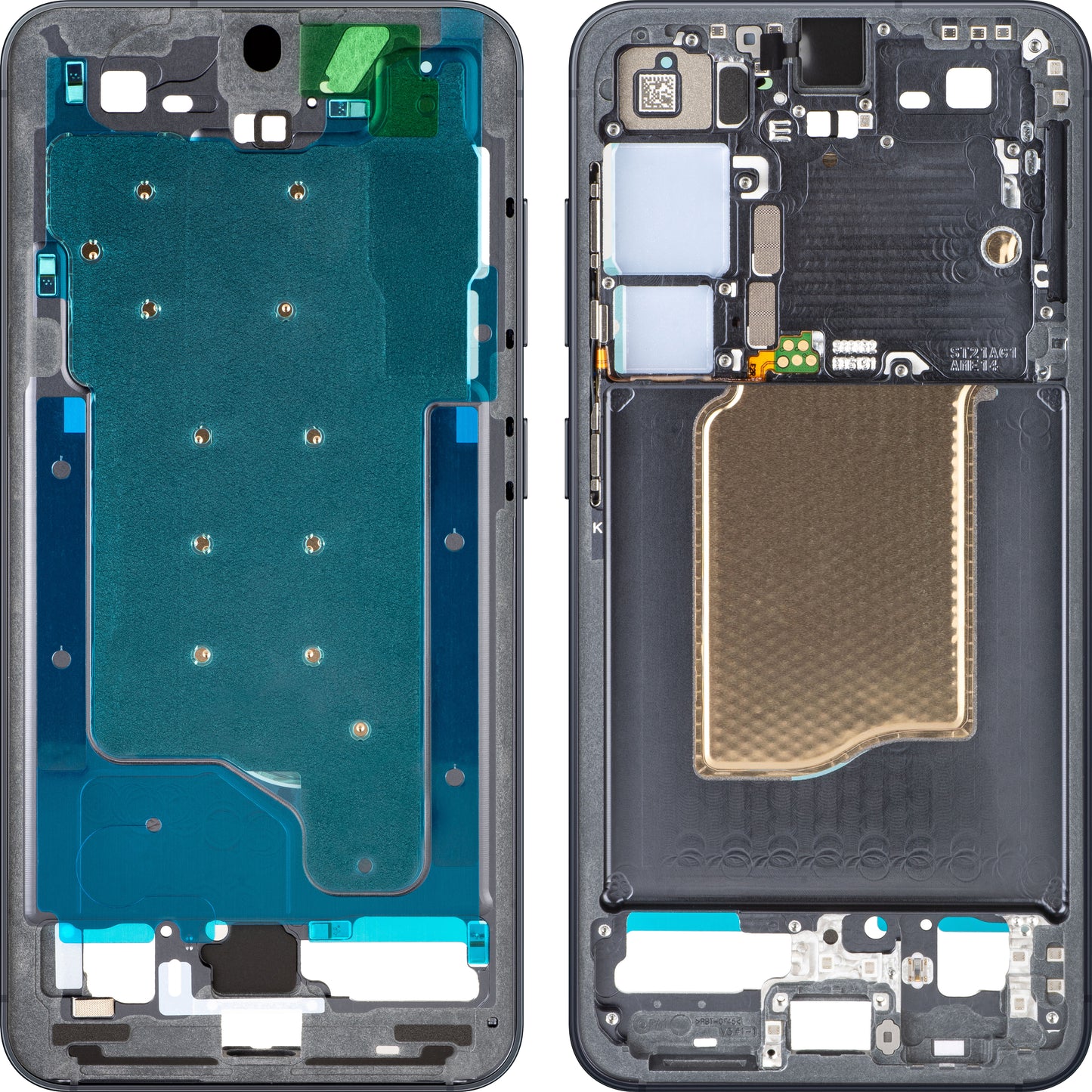 Middle Frame Samsung Galaxy S25 S931, Black, Service Pack GH82-36328E
