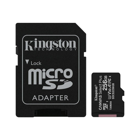 Pamäťová karta Kingston Canvas Select Plus Android A1 microSDXC Kingston Canvas Select Plus Android A1, 256Gb, Class 10 / UHS-1 U1, s adaptérom SDCS2/256GB