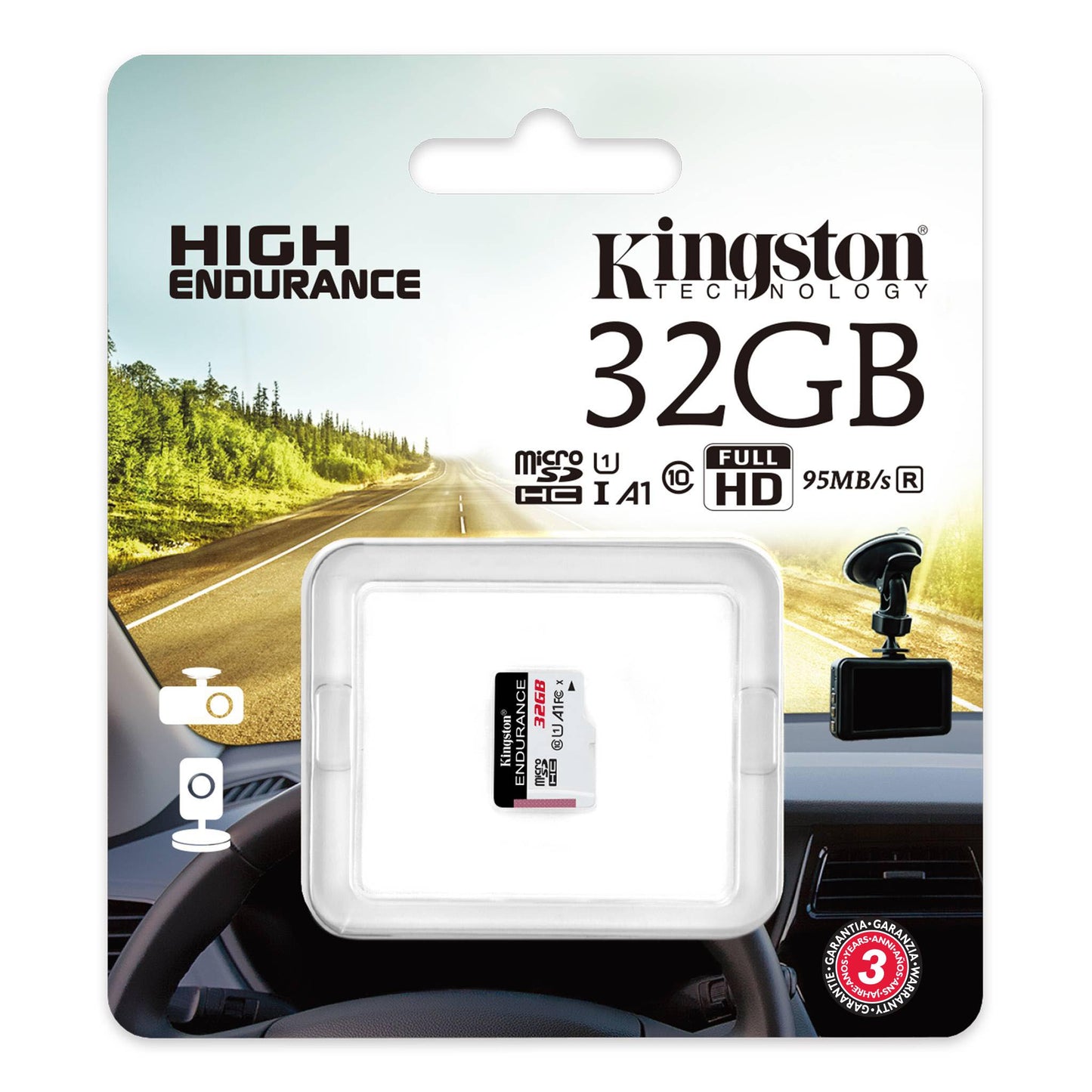 Pamäťová karta microSDHC Kingston High Endurance, 32Gb, Trieda 10 / UHS-1 U1 SDCE/32GB